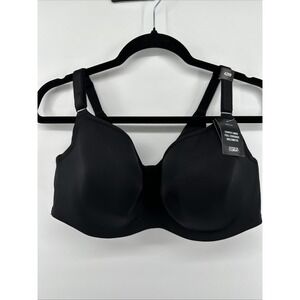Torrid Curve Bra Sz 42DD Lightly Lined Full Coverage Balconette Black NEW